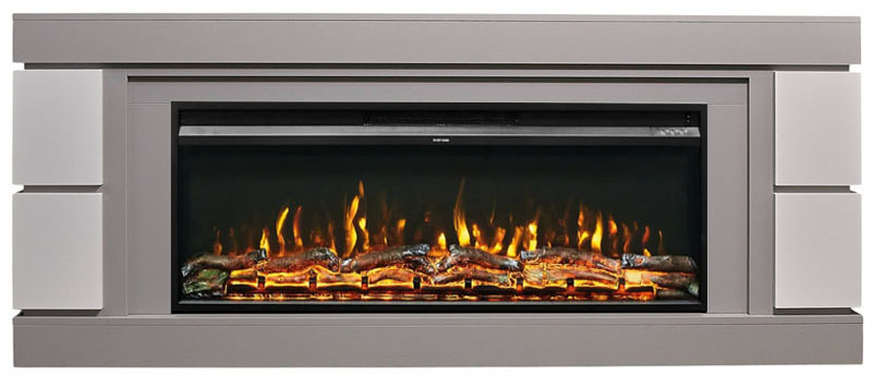 Линейный электрокамин Real-Flame ДЭНВЕР 36 GR-LCB715 с очагом PREMIER 36