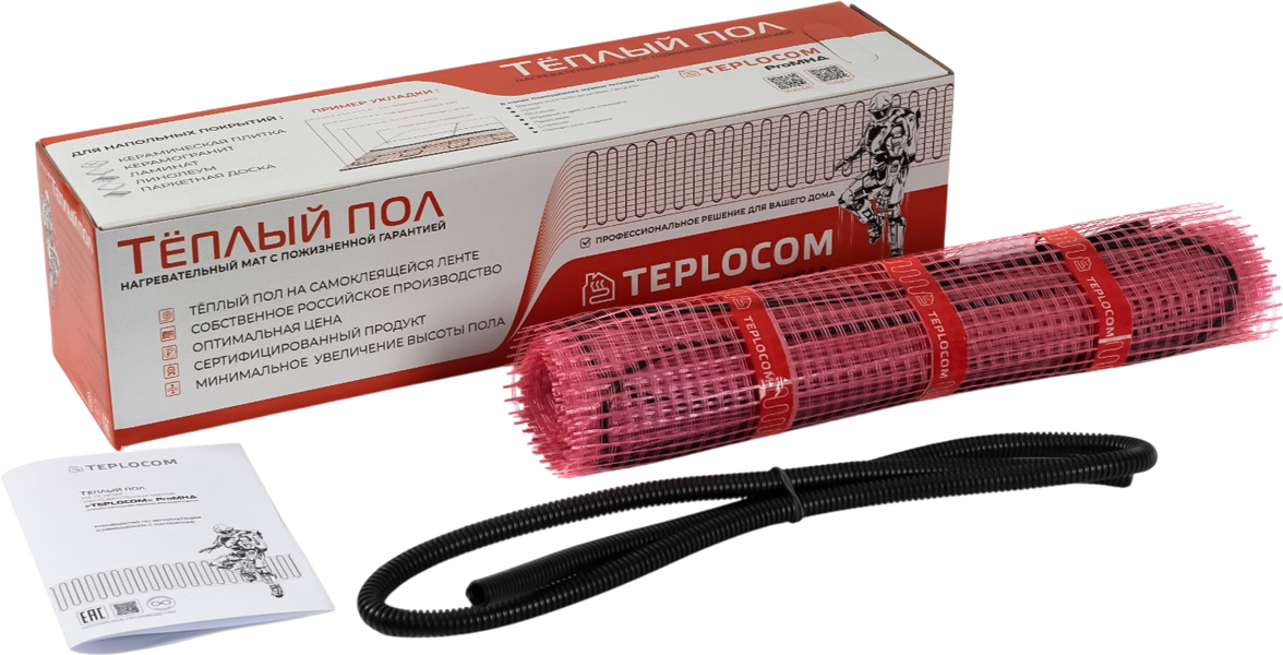 Нагревательный мат 5 м2 Teplocom ProМНД-5,0-800 Вт