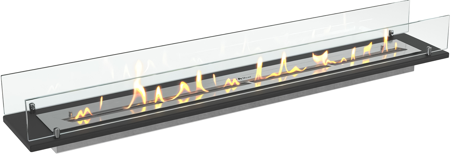 Настольный биокамин SteelHeat Stand 1200 встраиваемый в тумбу