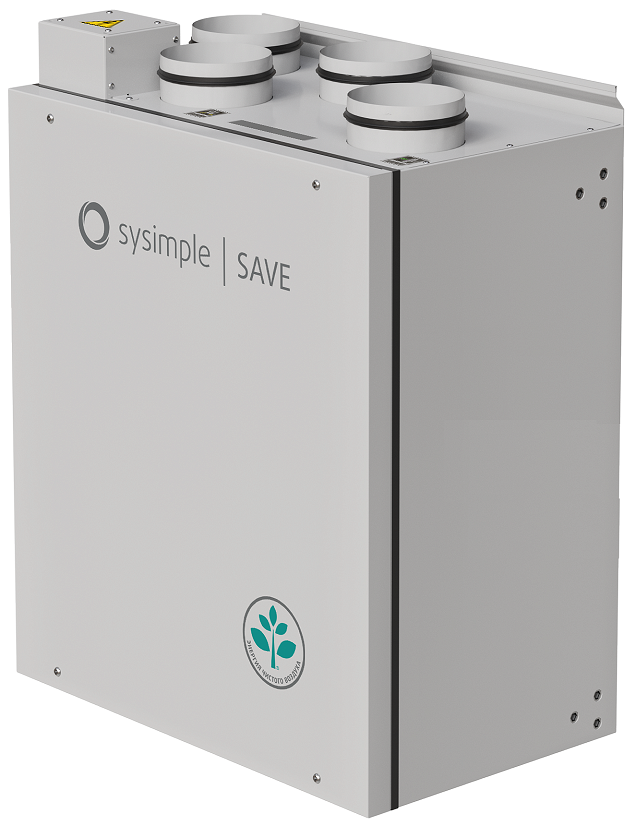 Приточно-вытяжная установка Sysimple SAVE VTR 325 R 1000W