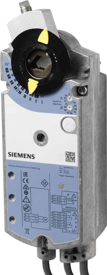 Привод воздушной заслонки Siemens GCA321.1E