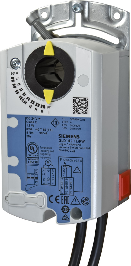 Привод воздушной заслонки Siemens GLB341.1E