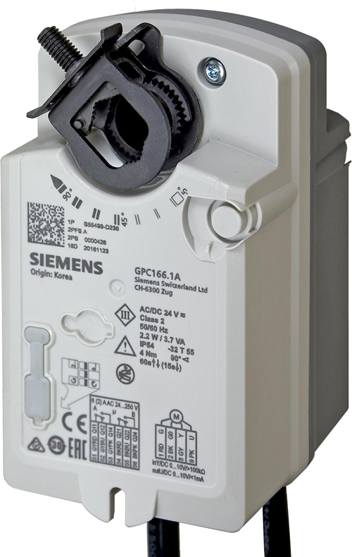 Привод воздушной заслонки Siemens GPC161.1A