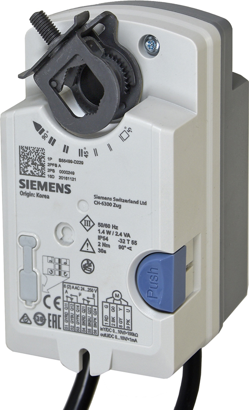 Привод воздушной заслонки Siemens GSD341.1A