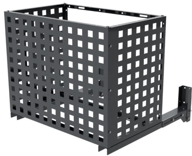 Корзина PP ROLLED с квадратной перфорацией 700(h)x900x550.T1-KV