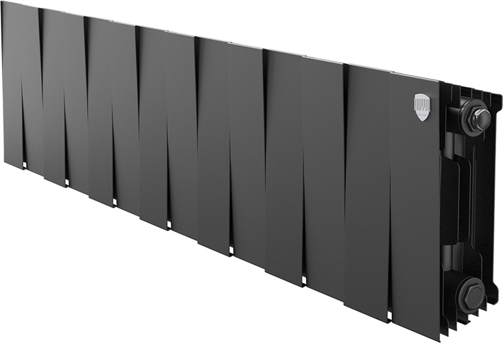 Биметаллический радиатор Royal Thermo PianoForte 200 Чёрный- 14 секц.