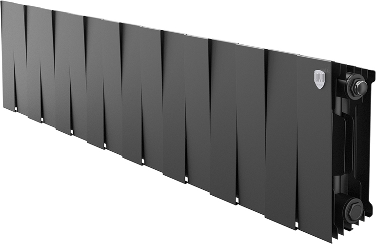 Биметаллический радиатор Royal Thermo PianoForte 200 Чёрный - 16 секц.