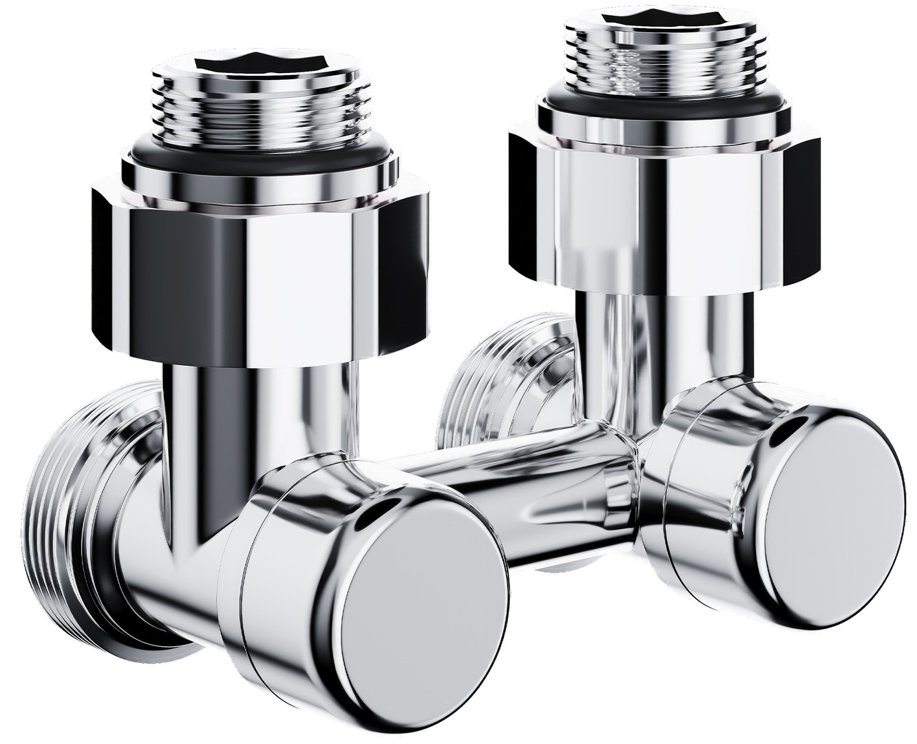 Узел нижнего подключения Royal Thermo Design угловой 1/2"х3/4" EK (хром)