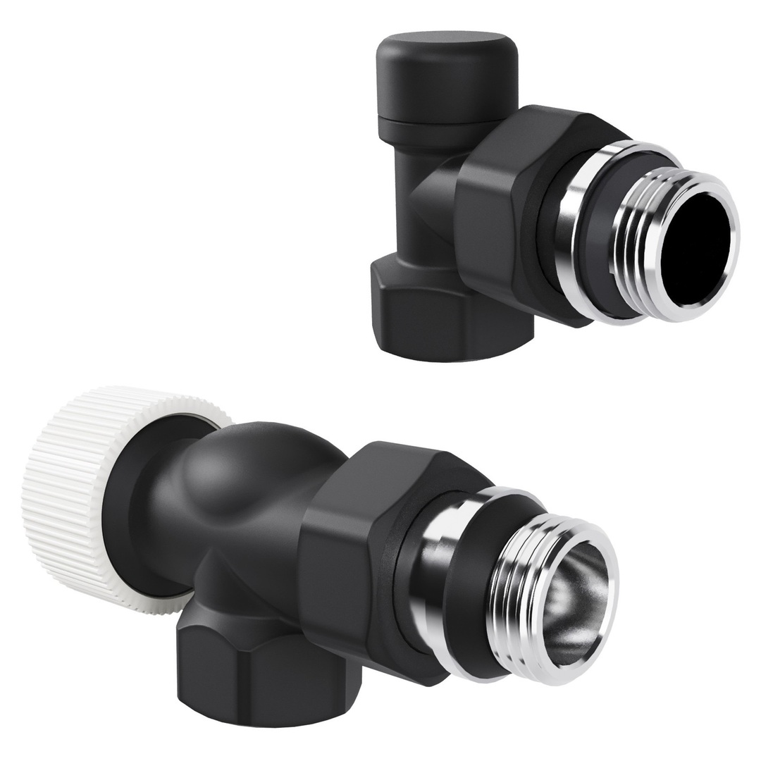 Набор термостатический Royal Thermo Design 1/2"М30х1,5 (Черный), осевой