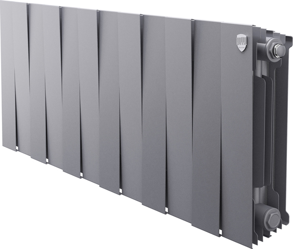Биметаллический радиатор Royal Thermo PianoForte 300 Серебристый - 12 секц.