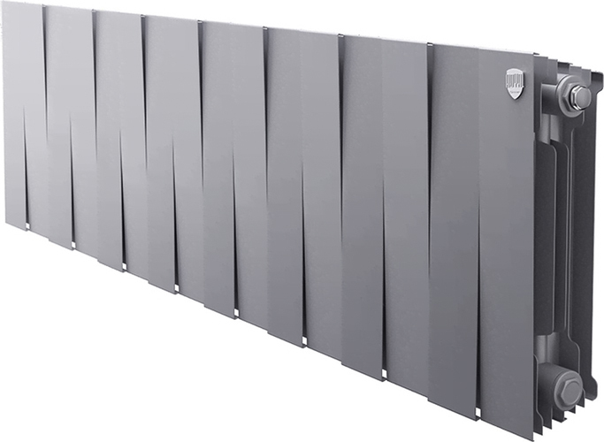 Биметаллический радиатор Royal Thermo PianoForte 300 Серебристый - 16 секц.