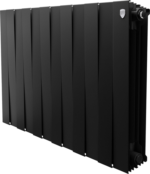 Биметаллический радиатор Royal Thermo PianoForte 500 Чёрный - 12 секц.