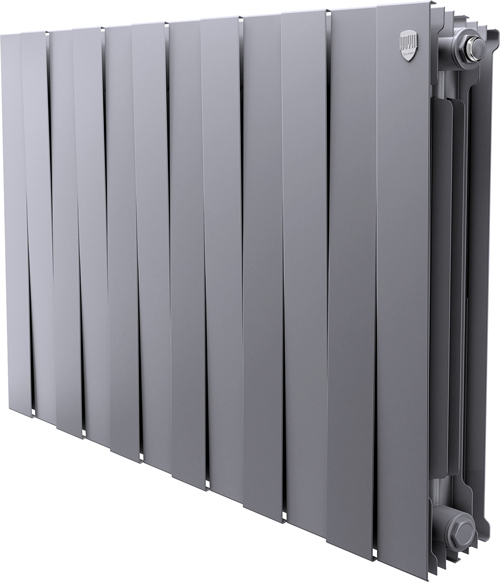 Биметаллический радиатор Royal Thermo PianoForte 500 Серебристый - 12 секц.