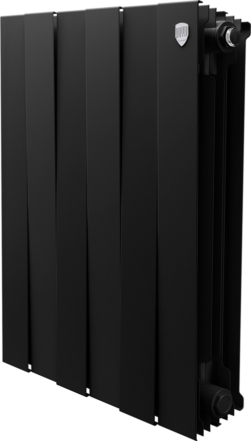 Биметаллический радиатор Royal Thermo PianoForte 500 Чёрный - 6 секц.
