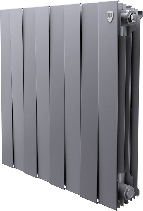 Биметаллический радиатор Royal Thermo PianoForte 500 Серебристый - 8 секц.