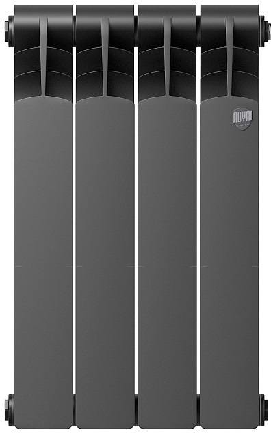 Биметаллический радиатор Royal Thermo Revolution Bimetall 500 2.0/Noir Sable – 4 секц.