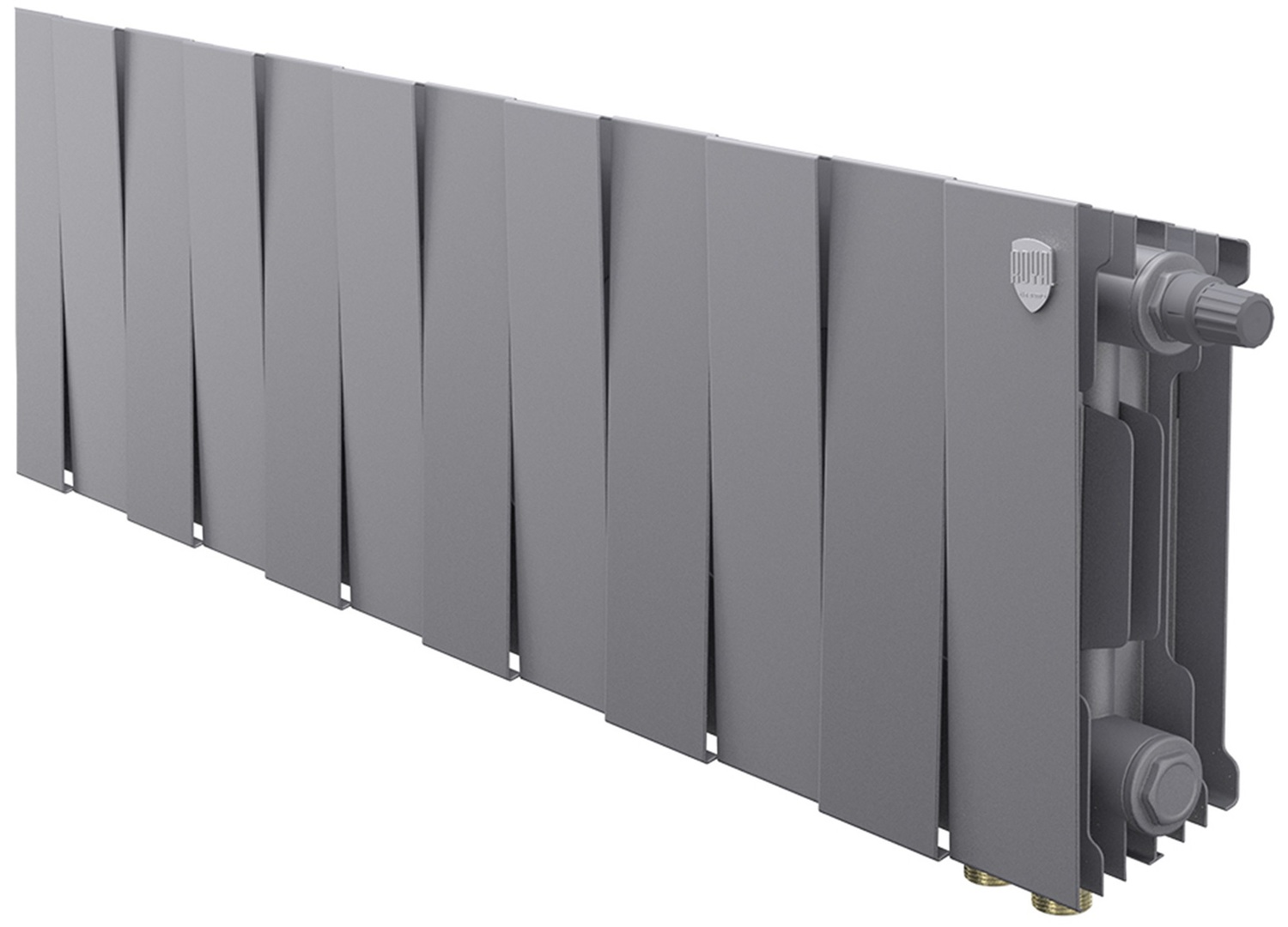 Биметаллический радиатор Royal Thermo PianoForte 200 Серебристый VR80- 12 секц.