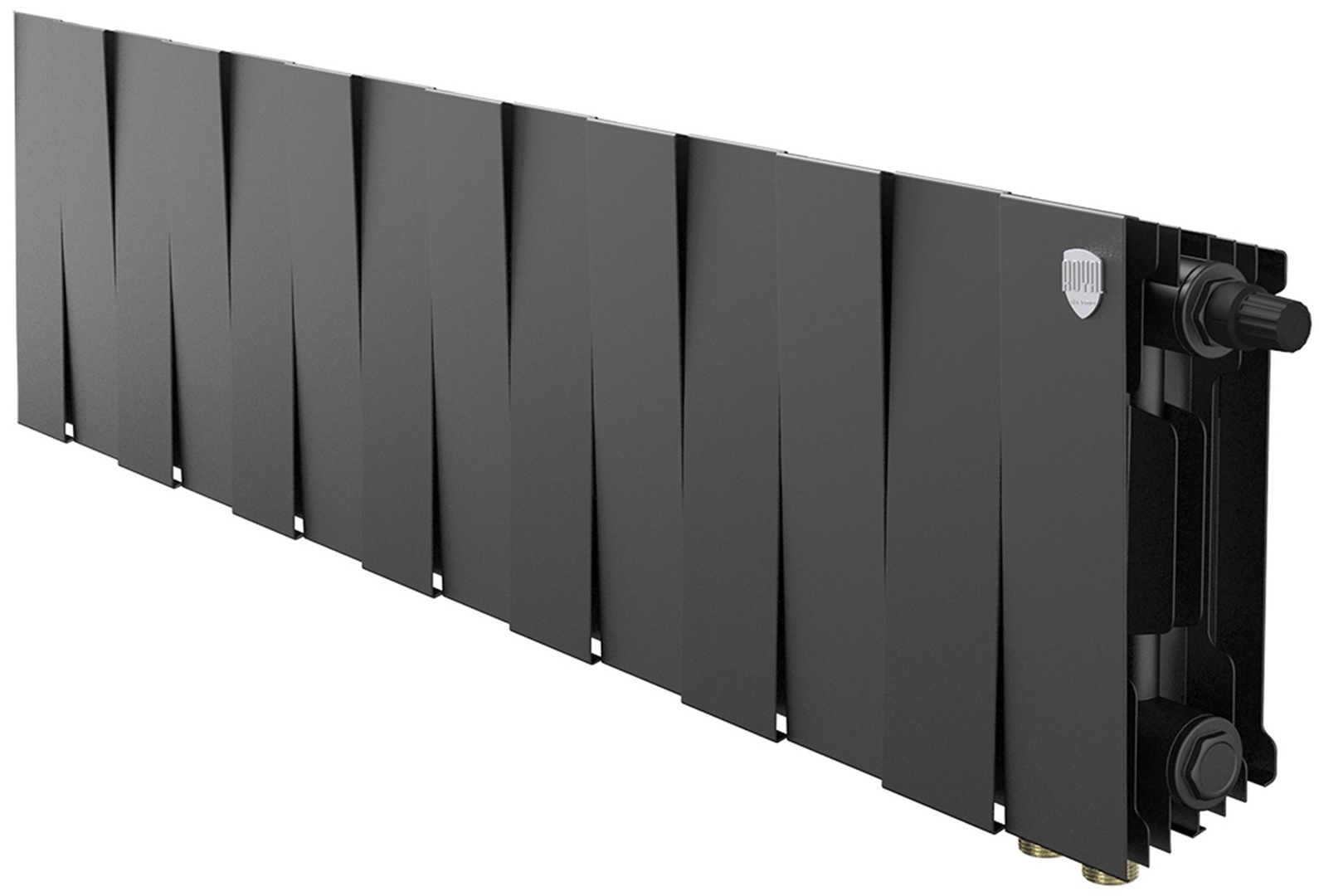 Биметаллический радиатор Royal Thermo PianoForte 200 Чёрный VR80- 14 секц.