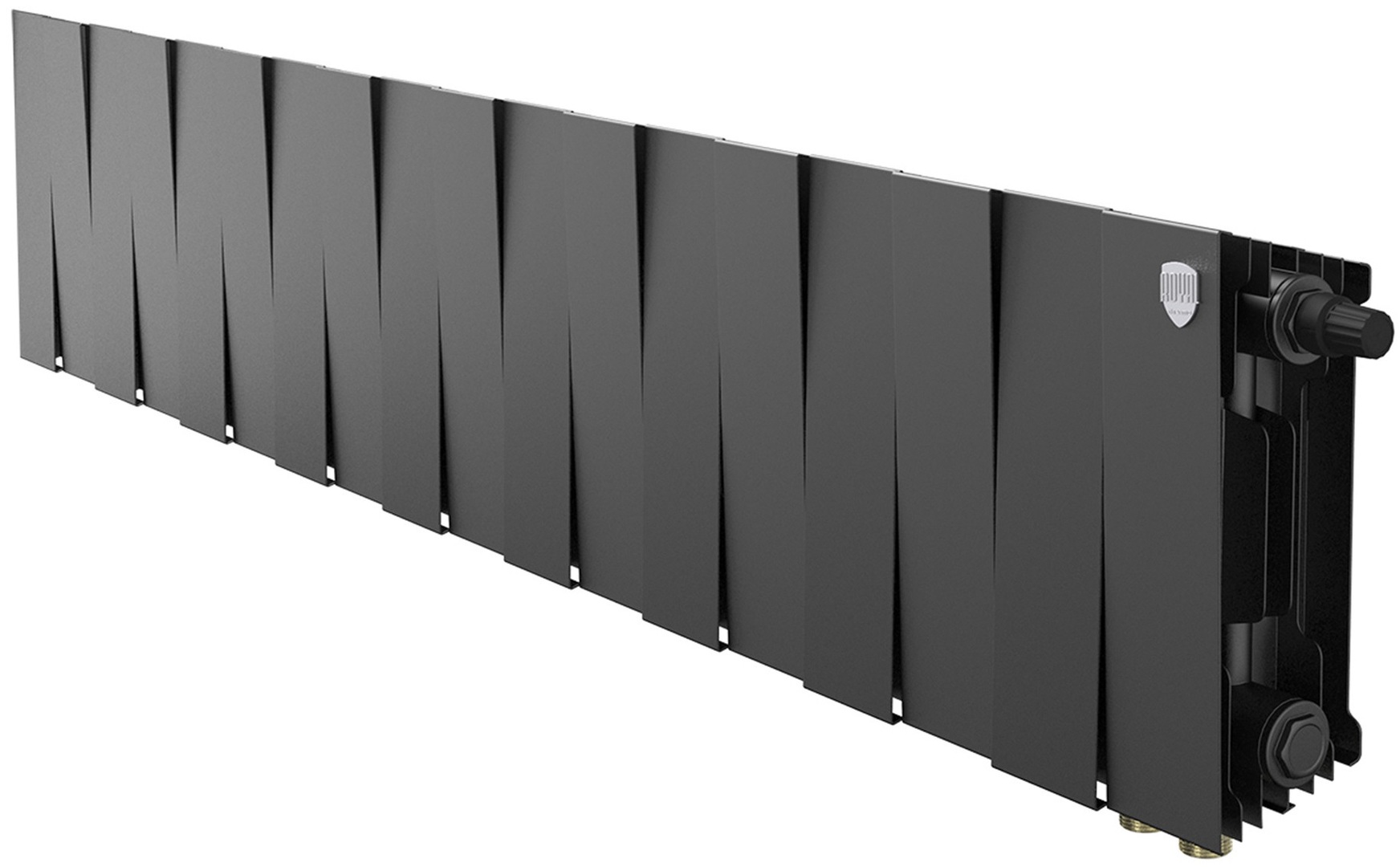 Биметаллический радиатор Royal Thermo PianoForte 200 Чёрный VR80- 18 секц.