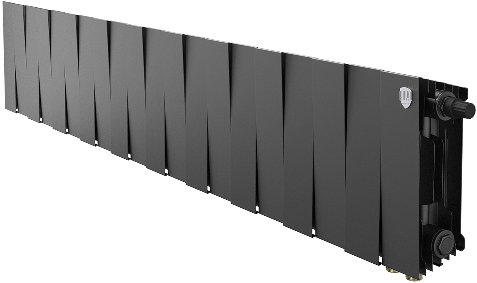 Биметаллический радиатор Royal Thermo PianoForte 200 Чёрный VR80- 20 секц.