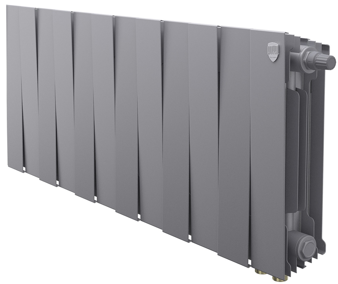 Биметаллический радиатор Royal Thermo PianoForte 300 Серебристый VR80 - 12 секц.