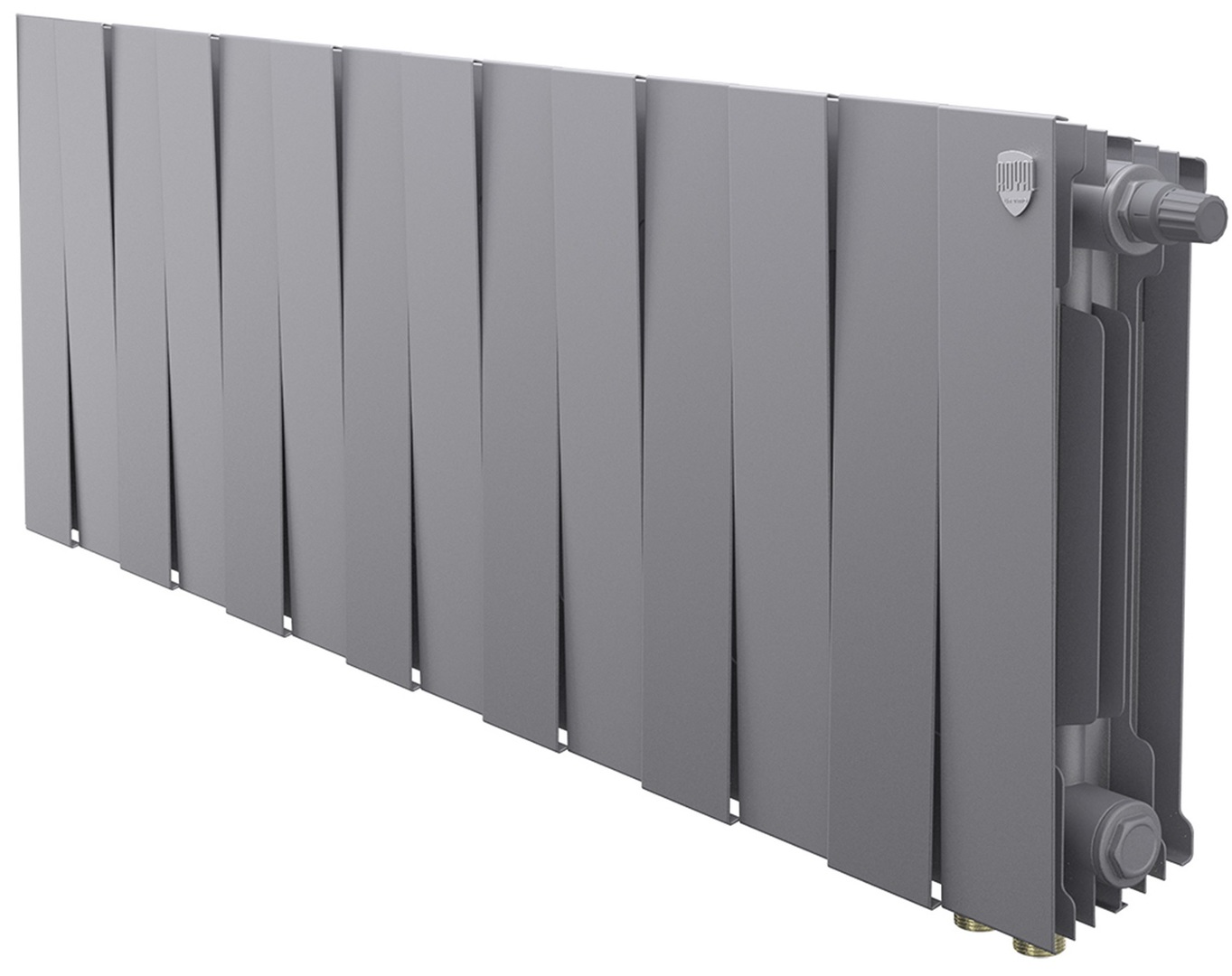 Биметаллический радиатор Royal Thermo PianoForte 300 Серебристый VR80 - 14 секц.