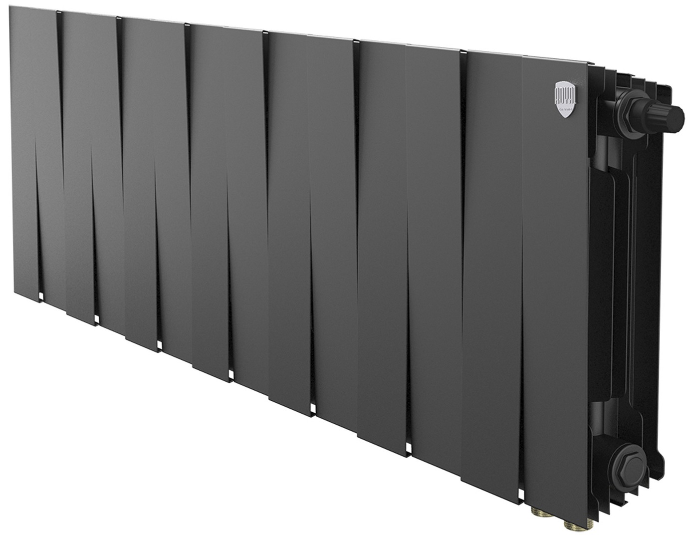 Биметаллический радиатор Royal Thermo PianoForte 300 Чёрный VR80 - 14 секц.