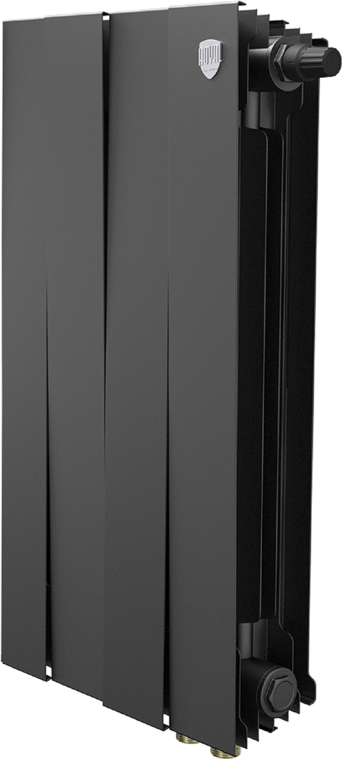 Биметаллический радиатор Royal Thermo PianoForte 500 Чёрный VR80 - 4 секц.