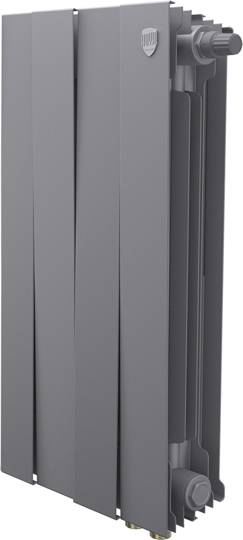 Биметаллический радиатор Royal Thermo PianoForte 500 Серебристый VR80 - 4 секц.
