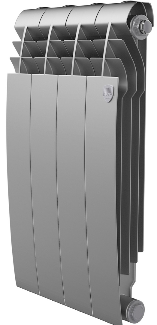 Биметаллический радиатор Royal Thermo BILINER B 500 Серебристый - 4 секц.