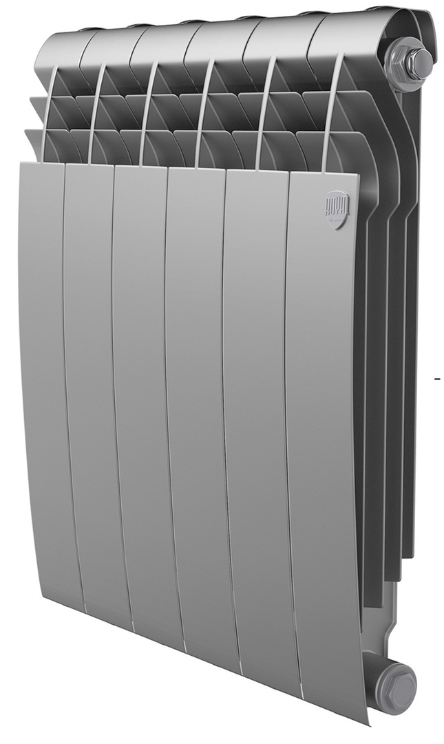 Биметаллический радиатор Royal Thermo BILINER B 500 Серебристый - 6 секц.