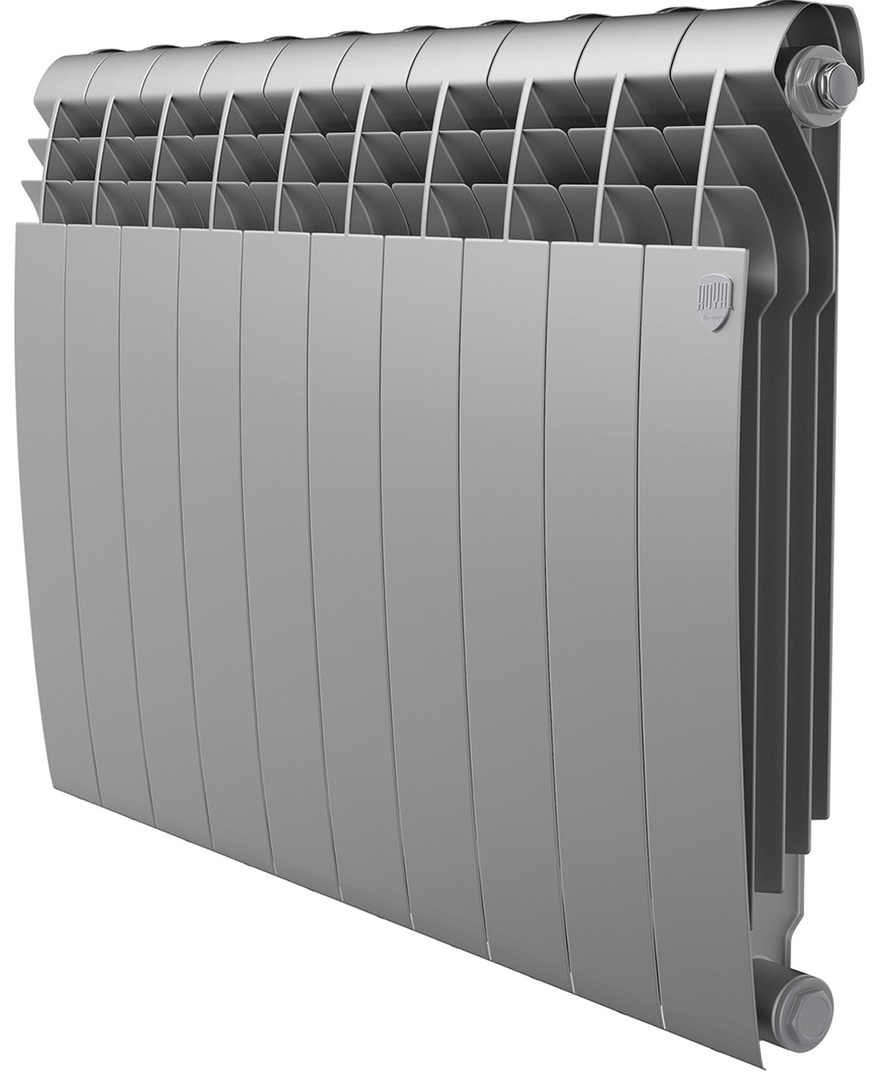 Биметаллический радиатор Royal Thermo BILINER B 500 Серебристый - 8 секц.