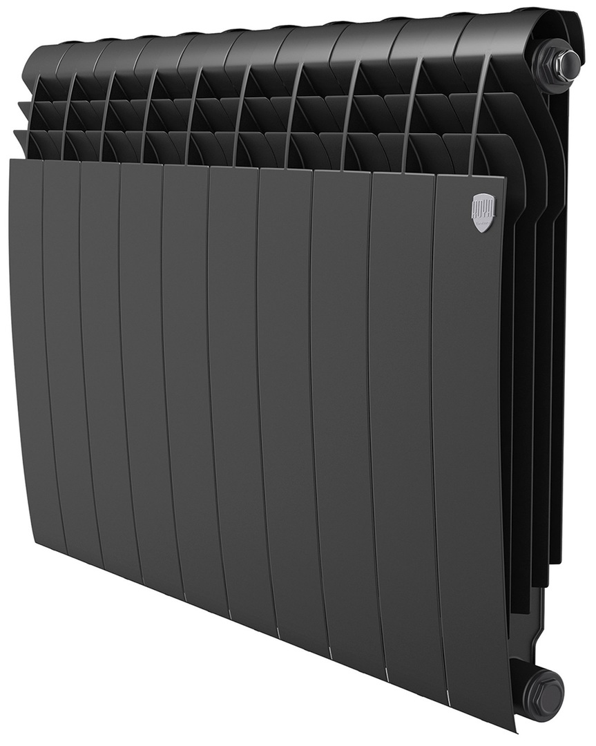 Биметаллический радиатор Royal Thermo BILINER B 500 Чёрный - 10 секц.