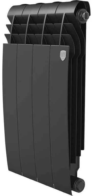 Биметаллический радиатор Royal Thermo BILINER B 500 Чёрный - 4 секц.