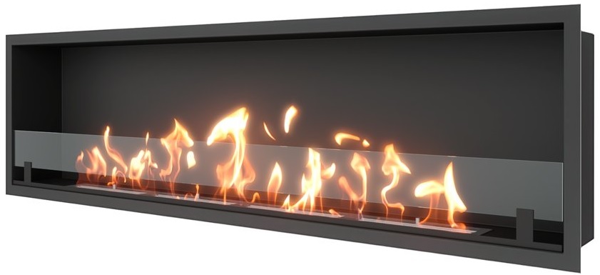 Настенный биокамин SteelHeat LEADER 1600 LITE встраиваемый Стекло