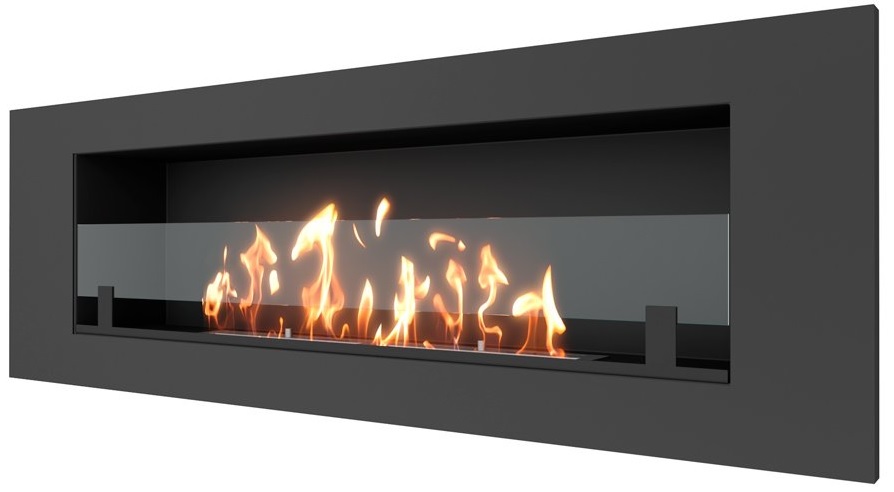 Настенный биокамин SteelHeat LONG 1200 LITE Small встраиваемый Стекло