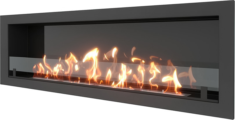 Настенный биокамин SteelHeat ONE 1700 LITE встраиваемый Стекло + Стемалит