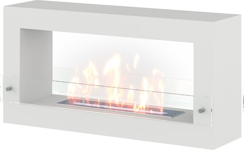 Настенный биокамин SteelHeat FRAME ONE 900 белый Стекло