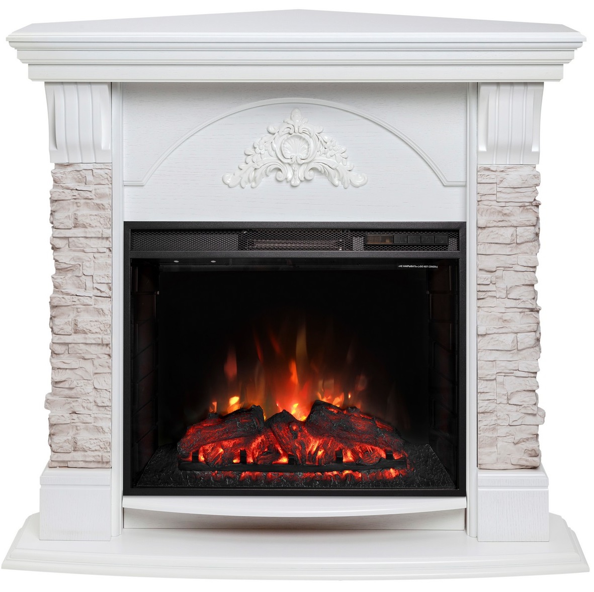 Угловой электрокамин Real-Flame ATHENA CORNER STD/25,5 WT-511 с очагом SPARTA 25.5
