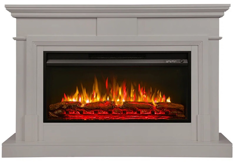 Линейный электрокамин Real-Flame MARCO PRM36 BG-P615 с очагом PREMIER 36