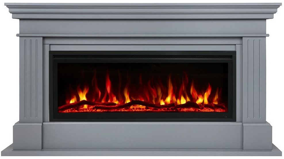 Электрокамин Real-Flame ONTARIO J45/JK45/SF42 GR-P715 с очагом SAFITA 42