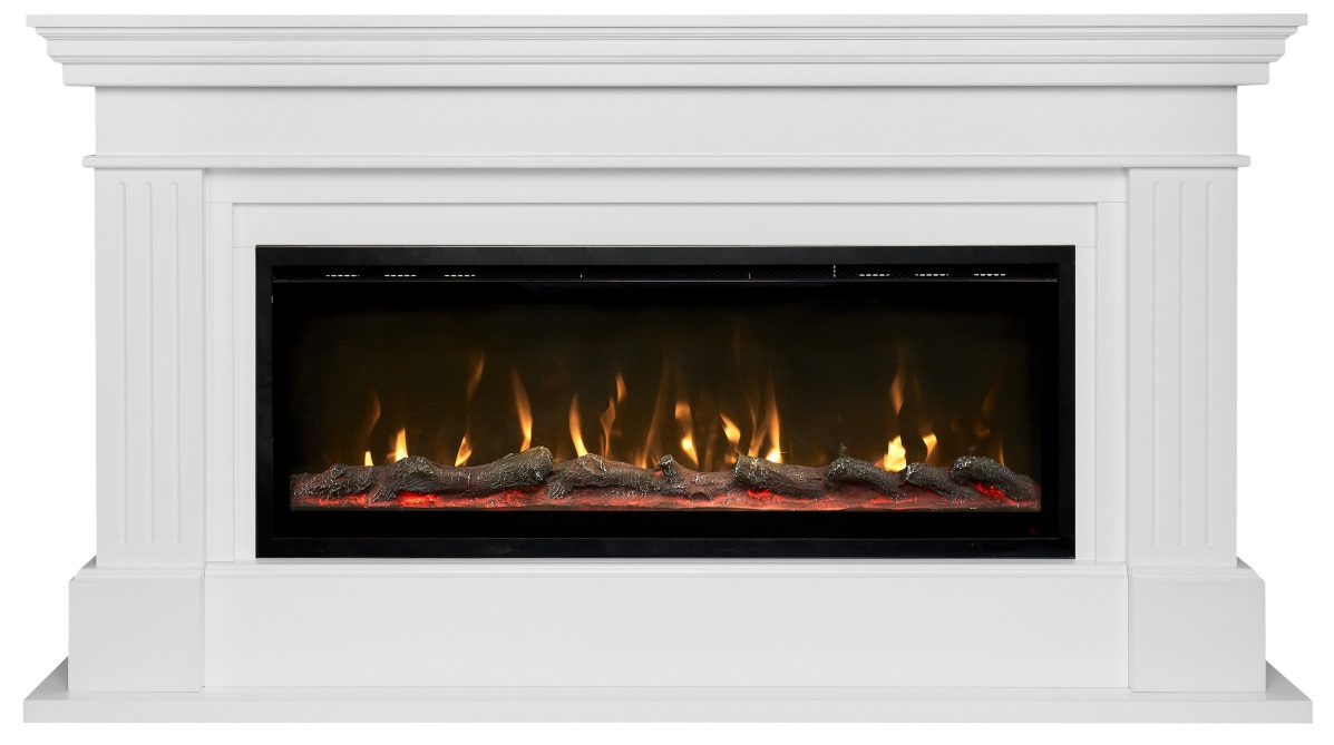 Линейный электрокамин Real-Flame ONTARIO J52/JF52/PRM50/SF50/E50 WT-P511 с очагом SAFITA 50