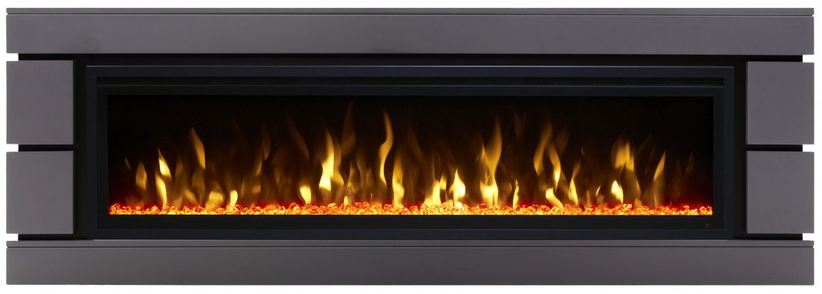 Линейный электрокамин Real-Flame SEATTLE J62/SF60 GR-P718 с очагом SAFITA 60