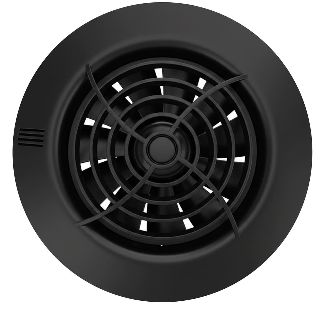 Вытяжка для ванной диаметр 100 мм Seicoi Ratio 100 Matt black