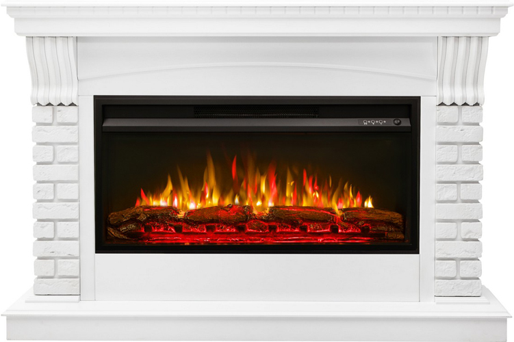 Линейный электрокамин Real-Flame JAZZ SF36/PRM36 WT-P511 с очагом PREMIER 36