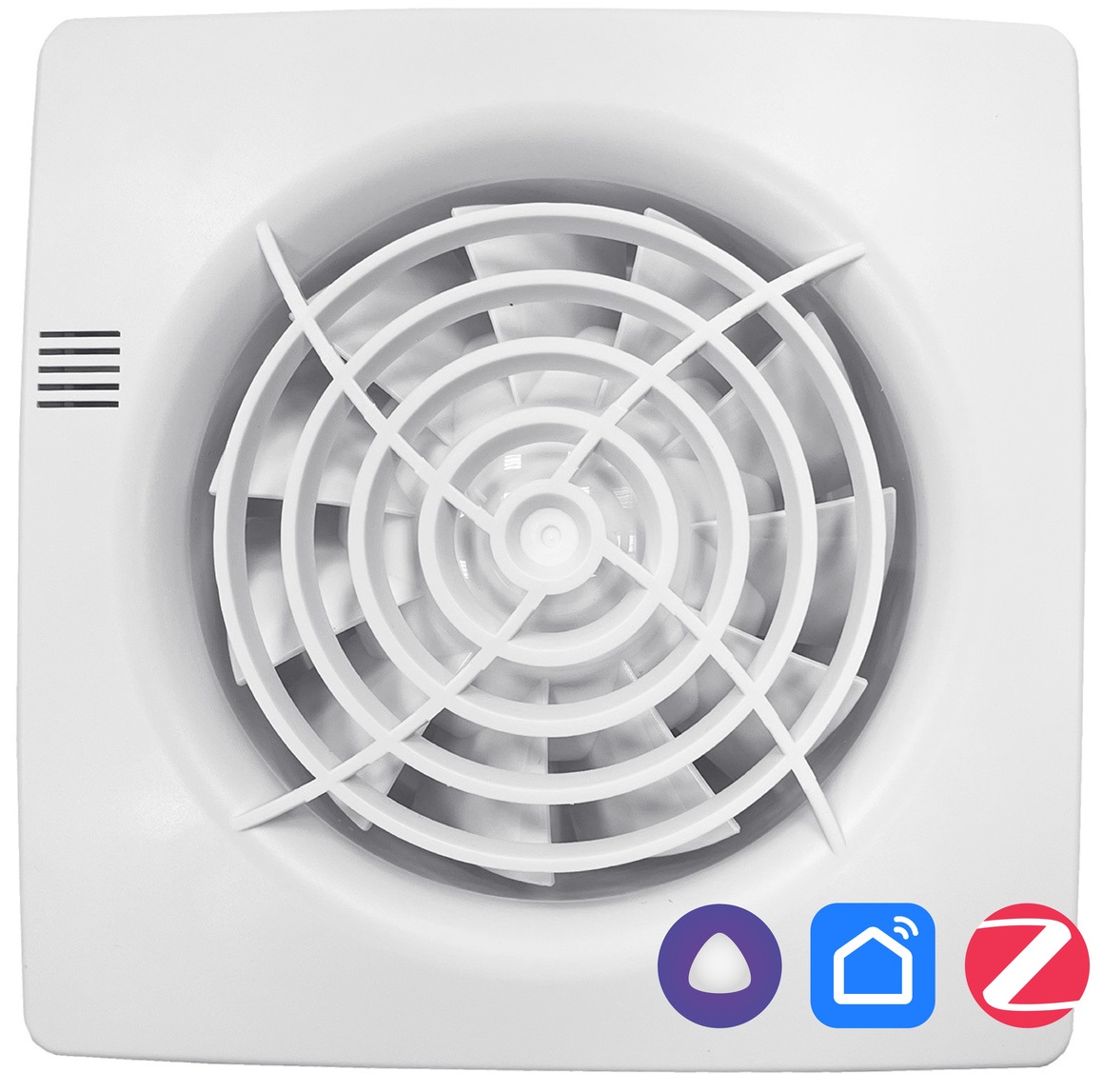 Вытяжка для ванной диаметр 100 мм Seicoi Smart Floxy 100 White
