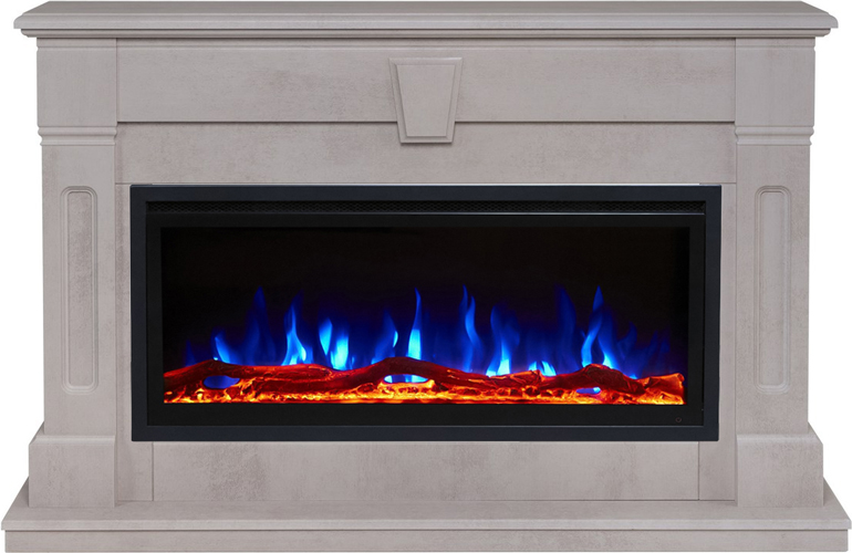 Электрокамин Real-Flame KELLIE SF36/PRM36 WT-F715 с очагом SAFITA 36