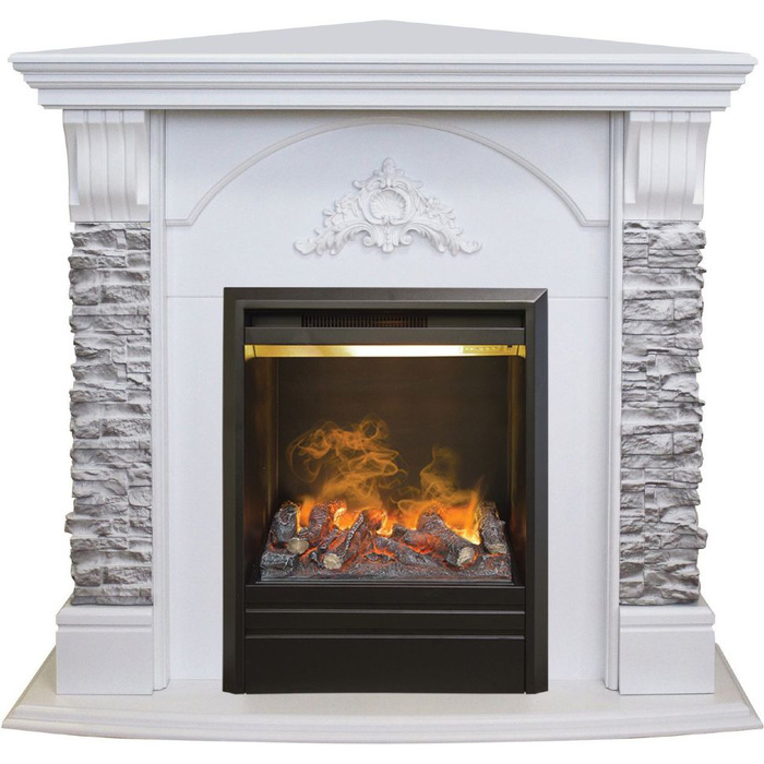 Портал для камина Real-Flame Athena Corner GR STD/EUG/25/255 WT-511 уцененный с увлажнением воздуха