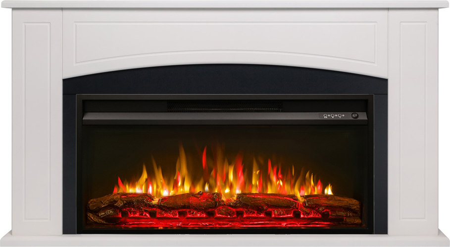 Линейный электрокамин Real-Flame CANBERRA SF36/PRM36 WT-F611 с очагом PREMIER 36