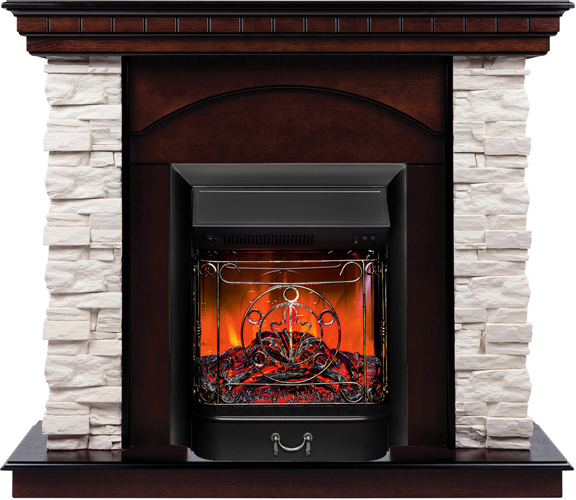 Пристенный электрокамин Real-Flame ELFORD STD/25,5 AO-215 MAJESTIC LUX